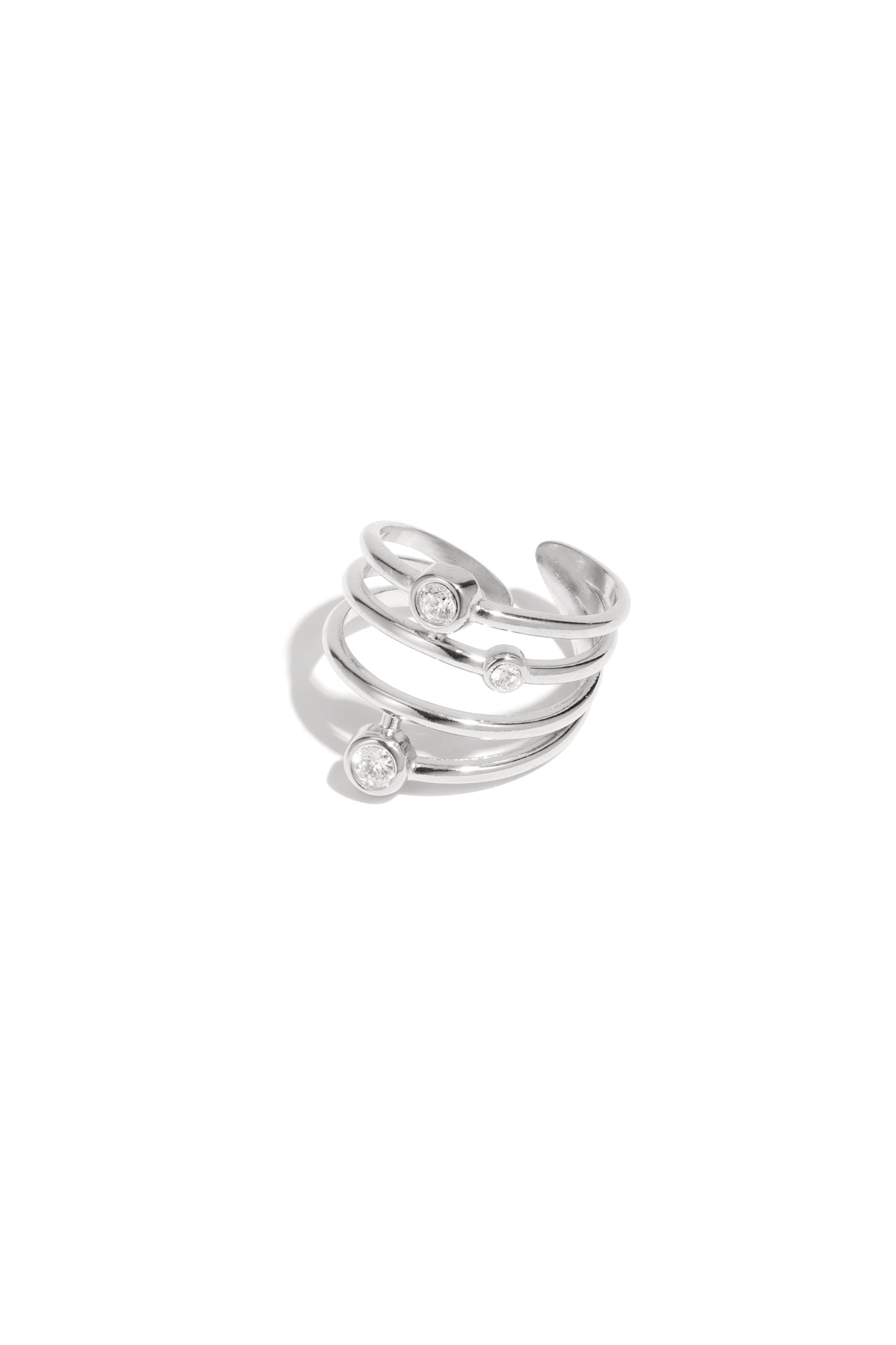 Bagues de déclaration en acier inoxydable, lignes décontractées, simples et quotidiennes, bijoux pour femmes