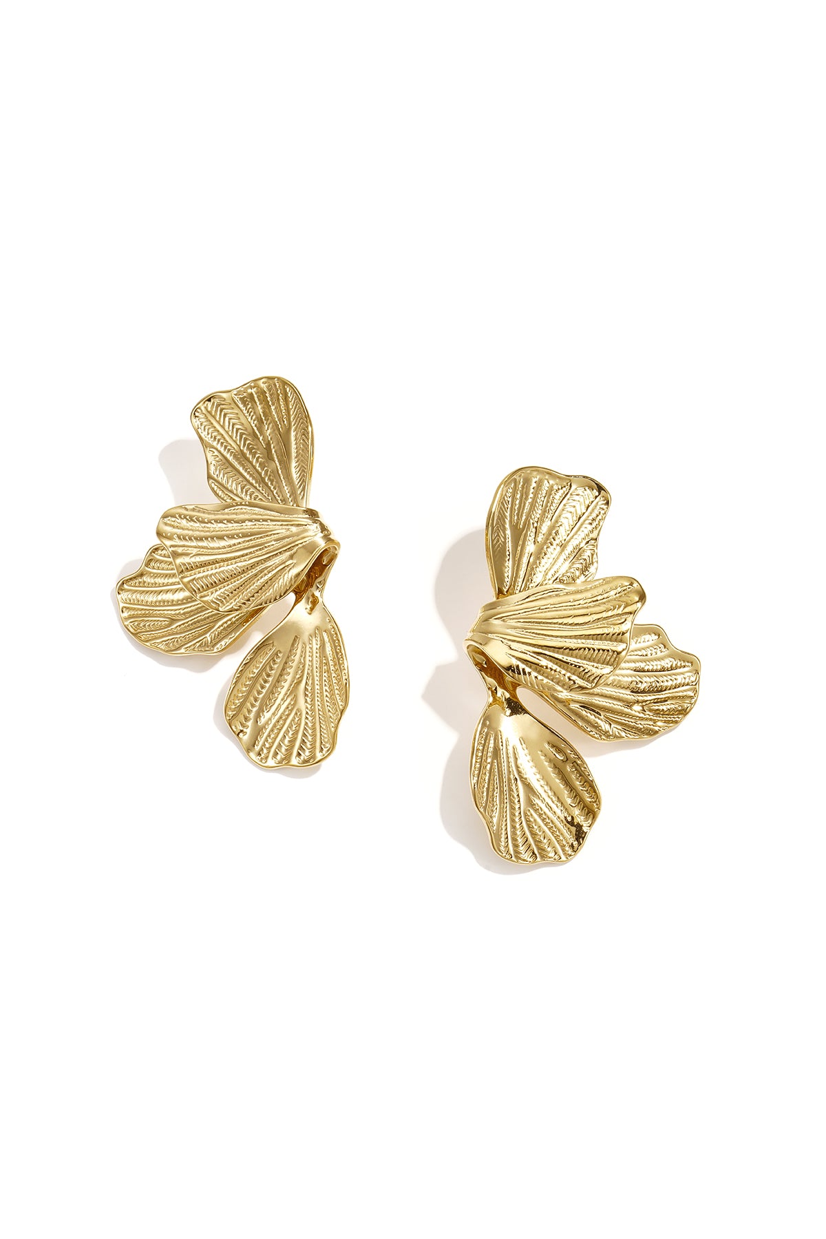 Boucles d'oreilles pendantes en acier inoxydable, motif floral, collection Daily Simple, bijoux pour femmes