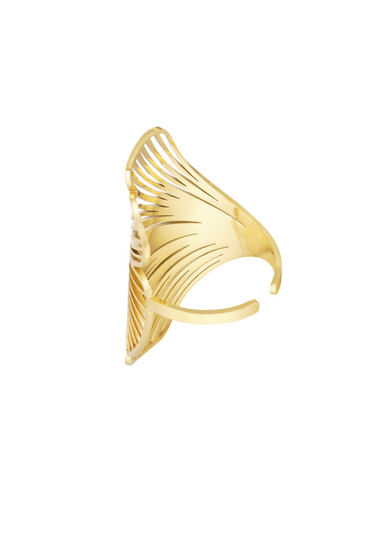 bague déclaration fleur