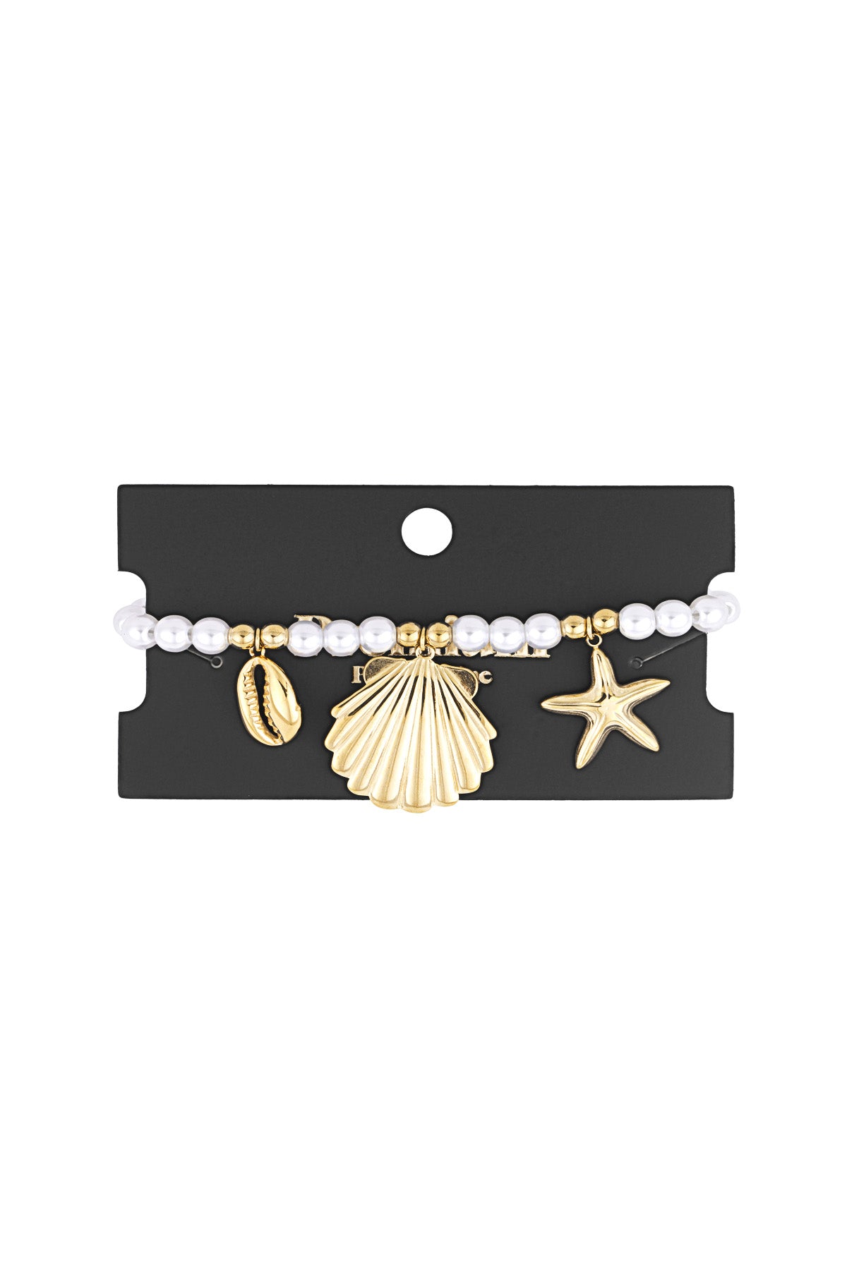 bracelet en perles avec breloques marines