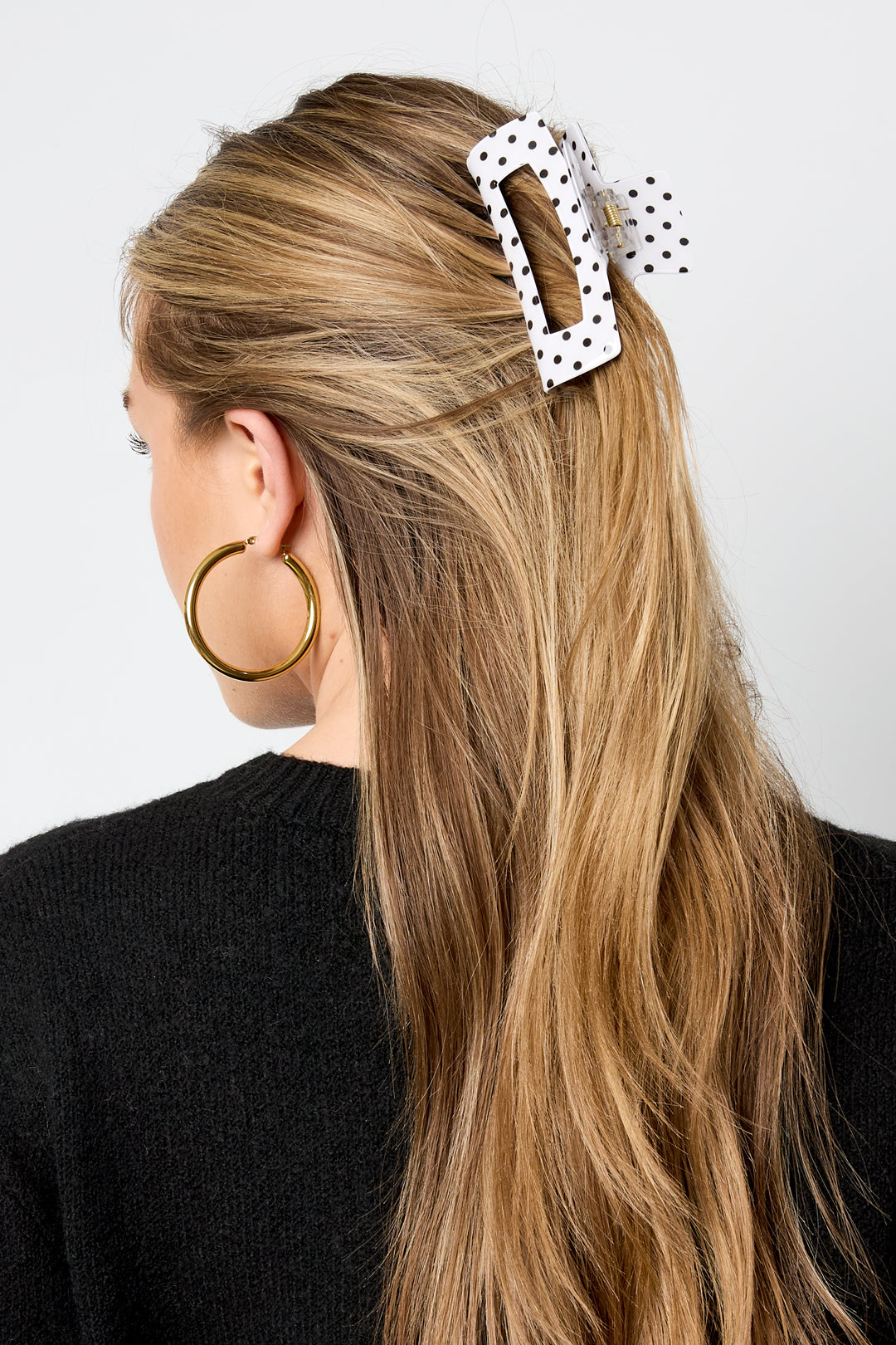 Pinces à cheveux à pois, accessoires décontractés en PVC pour le quotidien