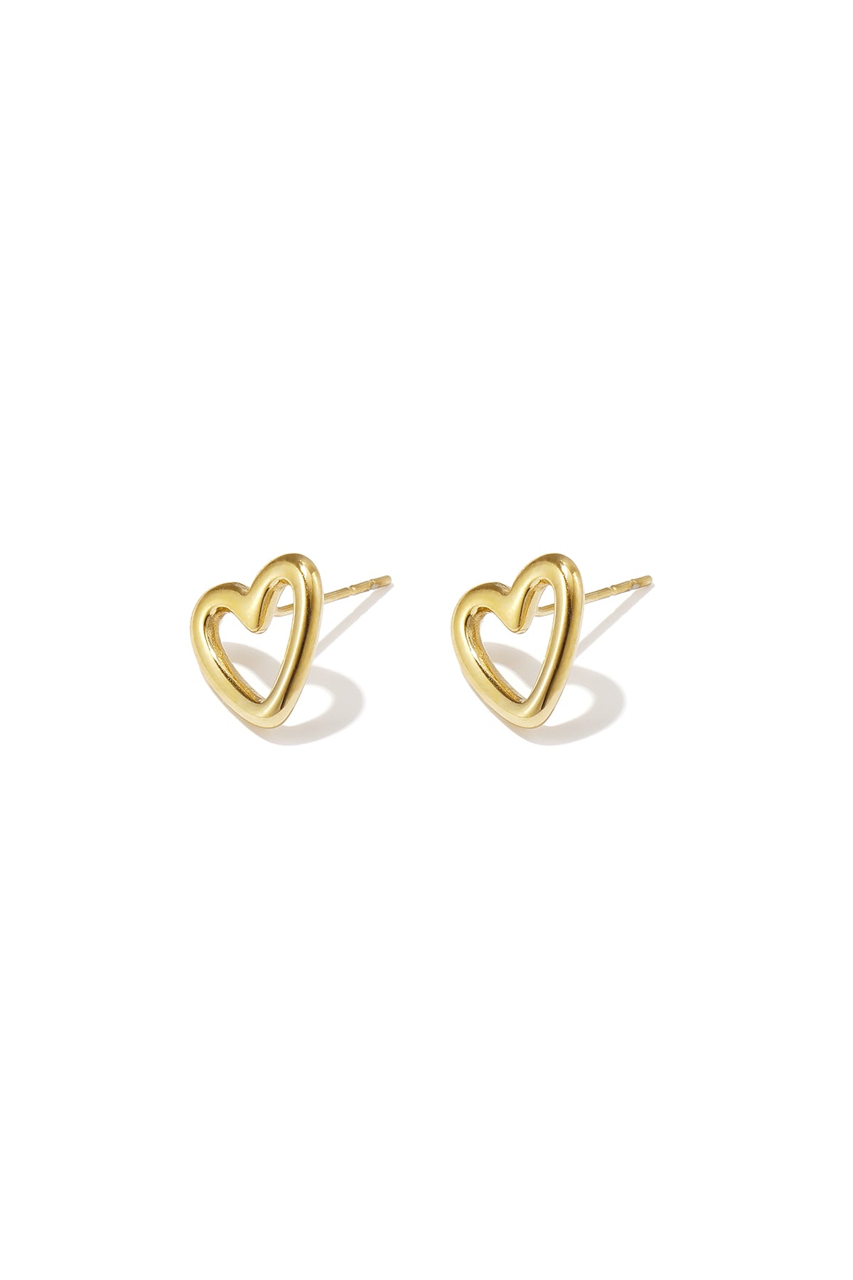Boucles d'oreilles puces en acier inoxydable en forme de cœur, collection Daily Simple, bijoux pour femmes