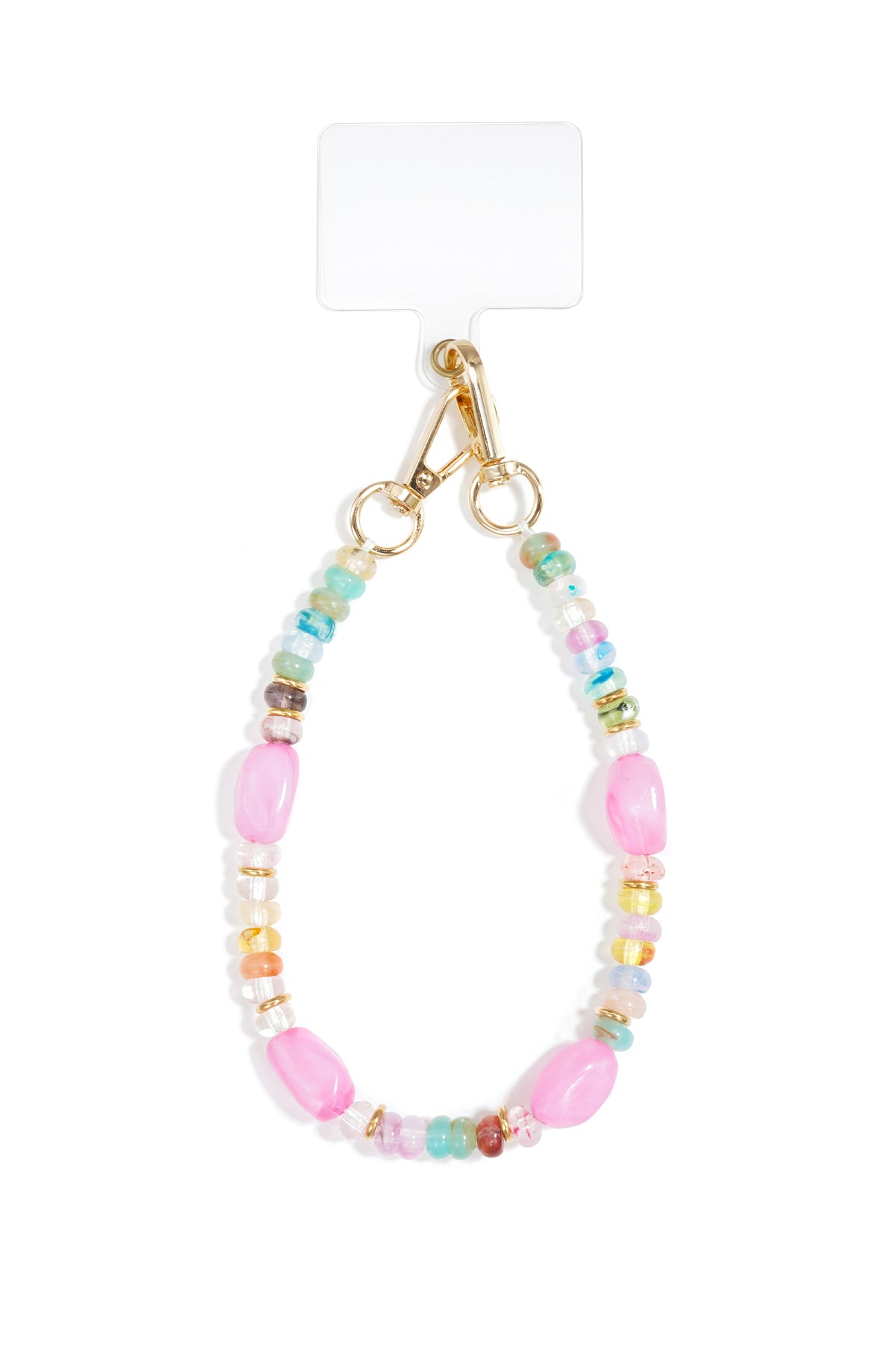 Chaîne de téléphone en perles acryliques simples, accessoires du quotidien