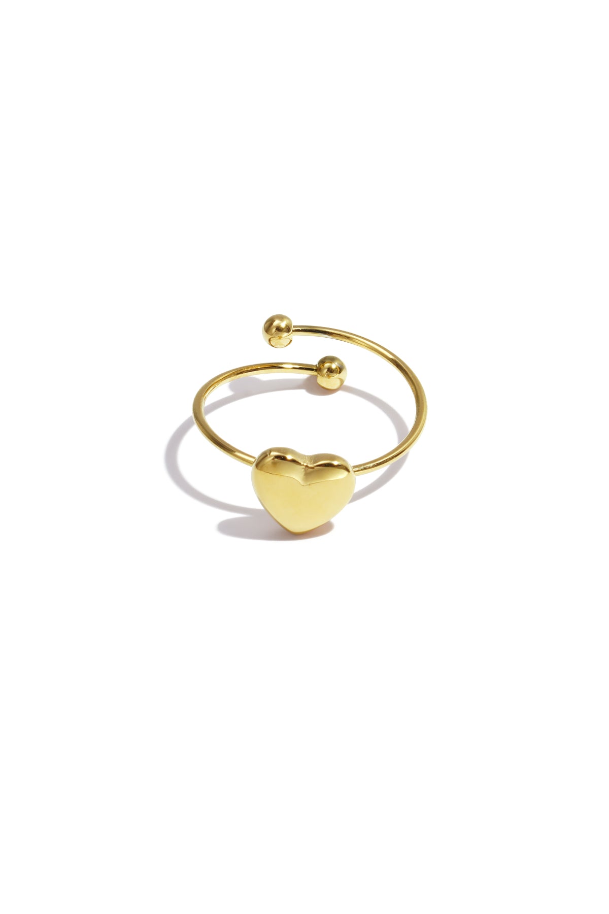 Bague simple en forme de petit cœur