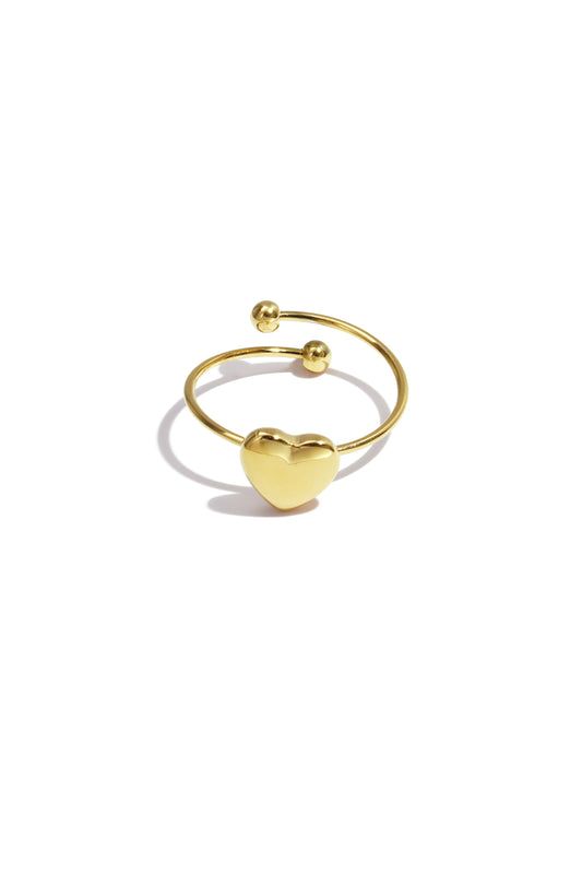 Bague simple en forme de petit cœur