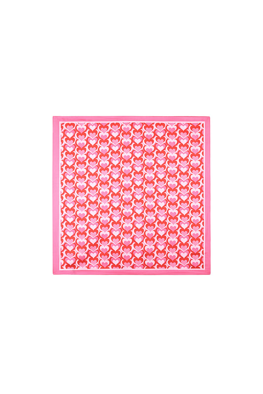 Écharpes d'été à motif cœur, en polyester décontracté, accessoires du quotidien