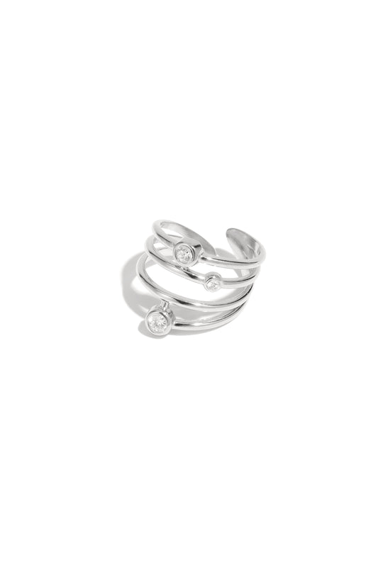 Bagues de déclaration en acier inoxydable, lignes décontractées, simples et quotidiennes, bijoux pour femmes